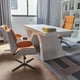 thumbnail image 4 of Single Designer Sofa Simplicity Office Chair Relaxing Rotation Nordic Luxury Office Chair Floor Gaming Mobile Business Furniture My Lux Decor Round, 4 of 29