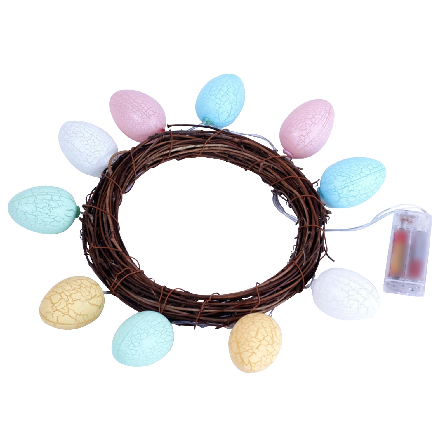 10 LEDs Easter Egg Shape String Light 1.65m/5.41ft Battery Operated