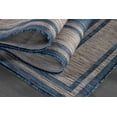 thumbnail image 3 of Beverly Rug Floral Bordered Washable Outdoor Indoor Area Rugs 10x14 Navy, 3 of 8