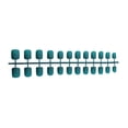 thumbnail image 4 of Justharion Square Nail Set Classic Scratch Resistant Artificial Press-on Fingernails Full Cover Strong Viscosity Manicure Stickers Green 5Set, 4 of 6