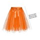 thumbnail image 3 of Women's Tutu Skirts Layered Knee Length Tulle Skirt A-line Pleated Princess Skirts Evening Gown Prom Wedding Skirt pink 40CM, 3 of 3