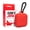 Red, variant on SAFEJAWZ Mouth Guard Case, Silicone Durable Storage with Carabiner Clip (Red)