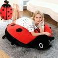 thumbnail image 5 of Wearable Ladybug Pillow, Lady Bug Wearable Pillow, 60cm Big Bug Wearable Pillow, Plush Giant Ladybug Warm Sleeping Pillow, Stuffed Plush Blanket Pillow, Cute Warm Sleeping Wearable Pillows Plush, 5 of 7