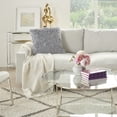 thumbnail image 3 of Nourison Shag Soft Ribbon Shag Lt Grey 20" x 20" Throw Pillow, 3 of 6
