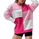 thumbnail image 1 of Gibobby Sudadera de mujer Suéter de Navidad para mujer cuello redondo manga larga suéter de Navidad casual para Navidad simple(Rosa caliente,M), 1 of 4