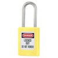 MASTER LOCK S33KAS6YLW Lockout Padlock,KA,Yellow,1-13/16"H,PK6