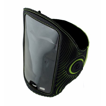 Griffin Armband - Griffin LightRunner Flashing ArmBand for Phones up to 5.5 inch - Black / Green