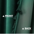 thumbnail image 3 of Soft Luxury Velvet Curtains with Tassels Room Darkening Rod Pocket Window Curtains for Living Room Bedroom, 2 Panels Green 42" W x 63" L x 2, 3 of 7