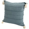 thumbnail image 3 of Ox Bay Sasha 18" x 18" Gray Ultra-Soft Turkish Cotton Adult Decorative Throw Pillow, 3 of 8