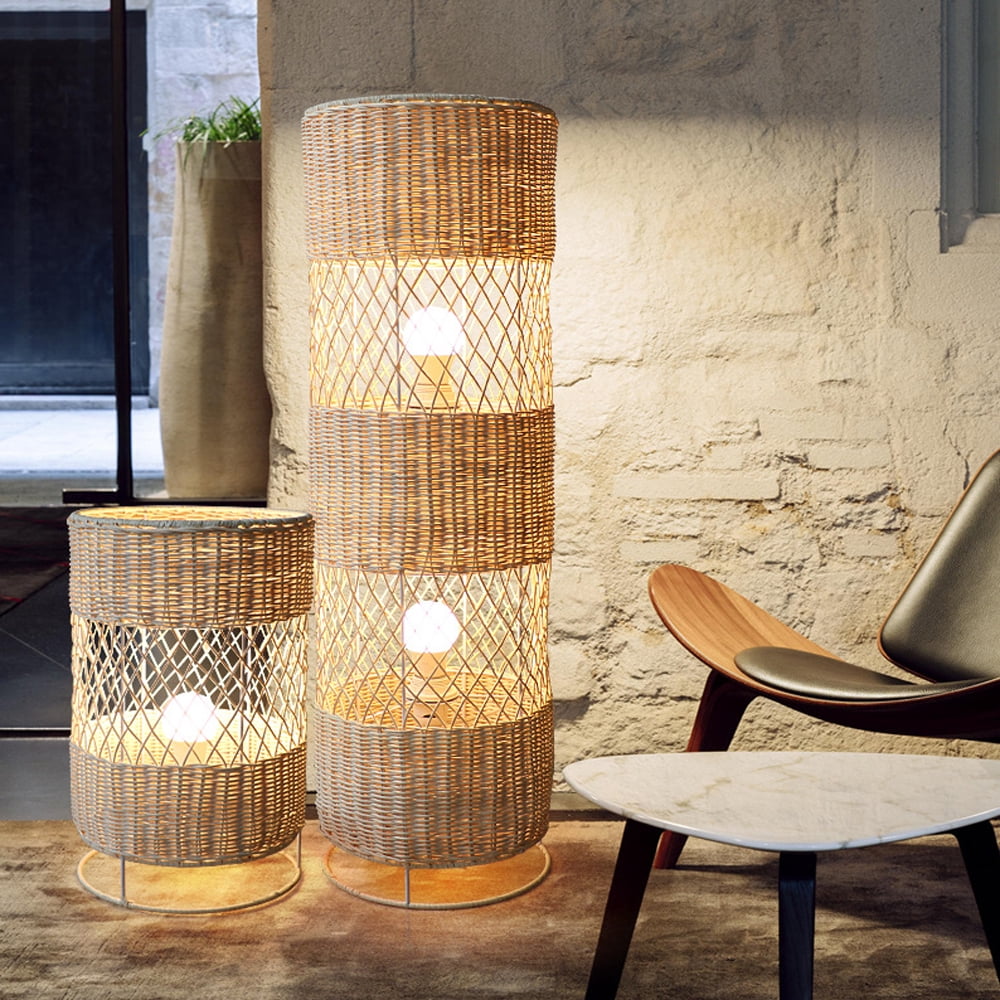 Arturesthome Japanese B&B Zen Rattan Floor Lamp