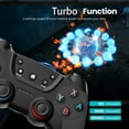 thumbnail image 6 of Switch Pro Controller,Bluetooth Wireless Controller Compatible with Switch for N-Switch / Switch Lite / Switch OLED / PC 6-axis TURBO Dual Vibration Joystick Control,Black, 6 of 6