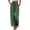 Green, variant on Women's Cotton Linen Wide Leg Pants, Floral Cut Out Design Elastic Waist Beach Pants, Boho Summer Trousers for Vacation, Resort Wear and Casual Outfits Beige L