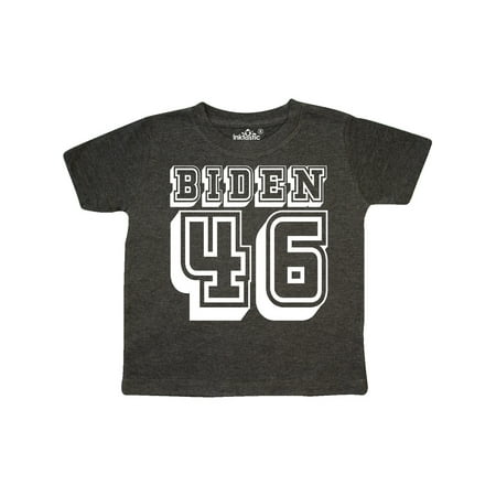 

Inktastic Biden 46 Voting 2020 In Black Text Gift Toddler Boy or Toddler Girl T-Shirt