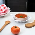 thumbnail image 3 of Microwave Bowl Holder Set of 5 Hot Bowl Holders Heat Insulated Microfiber & Sponge Heat Resistant Bowl Cozies for Hot & Cold Food Bowl Holder for Soup, Pasta, Noodles & Rice Bowl, 3 of 4