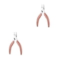 thumbnail image 4 of Seitruly Alicates para uñas encarnadas, recortador de acero inoxidable, removedor de piel muerta, pinza para uñas, cortaúñas portátil de bolsillo Rosa 2piezas Seitruly CBP193051, 4 of 6