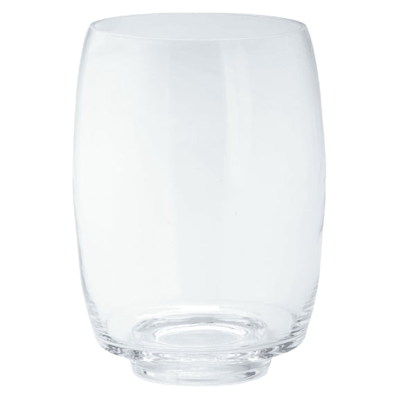 CC Home Furnishings 7.5" Clear Solid Glass Classic Candle Holder