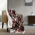 thumbnail image 4 of Eddie Bauer Trailhead Plaid Red Ultra Soft Plush Fleece Throw Blanket, 60" X 50", 4 of 5
