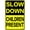 Children Present, variant on Slow Down Speed Limit 55 MPH Metal Sign, 12 x 16 Inches Traffic Sign, Black and Yellow Safety Sign, Easy Mounting Outdoor Use