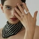thumbnail image 5 of Anillos de circonita simulada, anillos de fiesta, anillos de boda, anillo chapado en cobre y oro, 5 of 6