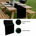 thumbnail image 5 of Black Table Runner - 120 Inch Long, Kitchen Dining Table Runner Dresser Scarves, Solid Color Farmhouse Black Farmhouse Decor for Coffee Tables Wedding Party Banquet, 5 of 8