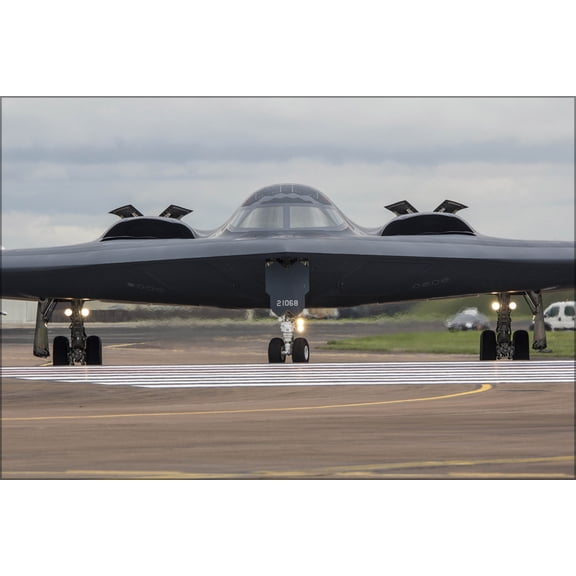 24"x36" Gallery Poster, B-2A Spirit b-2 stealth bomber 509th BW 393rd BS