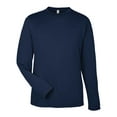 thumbnail image 4 of CORE365 CE10L Unisex Capital Long Sleeve Performance T-Shirt-Classic Navy-S, 4 of 6