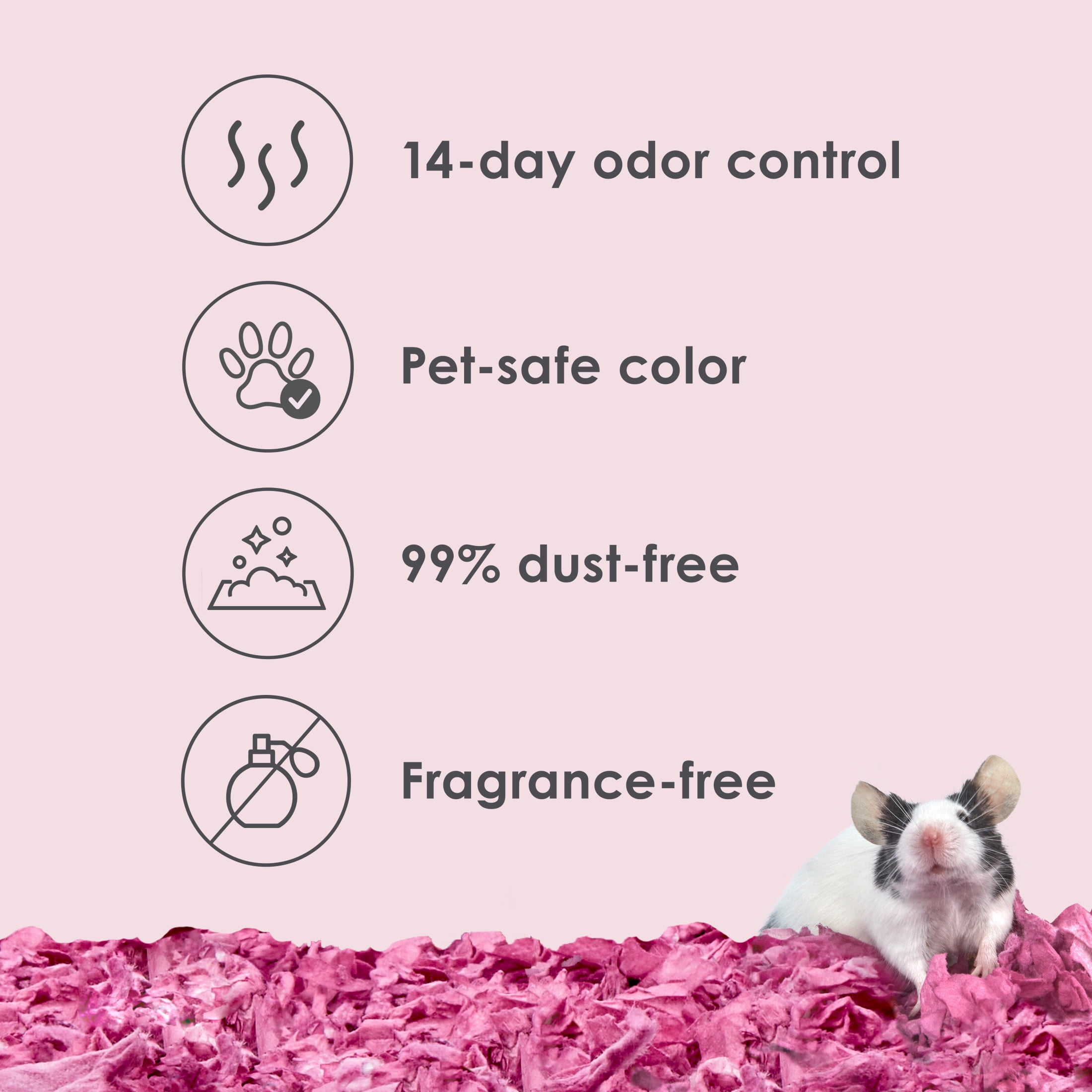 Kaytee Clean & Cozy Colors Bedding Plum 49.2 Liters