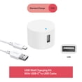 thumbnail image 6 of onn 12W Single USB-A Port Wall Charger with 3ft USB-C to USB Cable, Foldable Plug, White - Compatible with iPhone 17/16/15 Series, Samsung Galaxy, Google Pixel, and more, 6 of 13