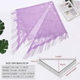 thumbnail image 5 of Shawls and Wraps for Evening Dresses with Tassels for Evening Party Mesh Wedding Shawls for Women for Evening Parties Wedding Shawls, Light Purple, 5 of 6