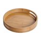 thumbnail image 1 of 1Pc Portable Bread Tray Round Bamboo Fruit Bowl Bread Cake Bamboo Tray for Home, 1 of 4