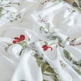 thumbnail image 6 of Move Over Flowers Ruffle Bedding Set Twin White Botanical Duvet Cover Set Soft Microfiber Red Flowers Ruffled Pattern No Filling, 6 of 9
