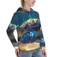 thumbnail image 2 of KLL Sunshine Underwater Sand Turtle for Womens Pullover Hoodie with Pocket Hooded Long Sleeve Shirts Sweatshirt for Women-Medium, 2 of 7