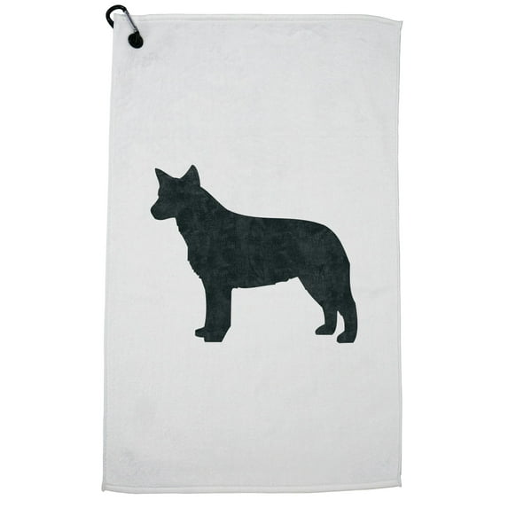 Australian Cattle Dog Golf Towel with Carabiner Clip