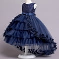 thumbnail image 1 of Vestido de niña con cola de encaje y tutú para banquetes y actuaciones, 1 of 6