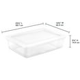thumbnail image 4 of Sterilite 28 Qt Storage Box, Stackable Plastic Container, Home Organizer, White, 30 Pack, 4 of 6