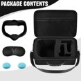 thumbnail image 2 of Oculus Quest 2 VR Case, Virtual Reality Headset and Controllers with Face Cover & Lens Protector- Black, 2 of 8