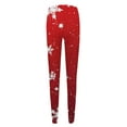 thumbnail image 5 of LISTHA Christmas Leggings for Women Ugly Christmas Tummy Control Xmas Tights Holiday High Waisted Pants Red XL, 5 of 5