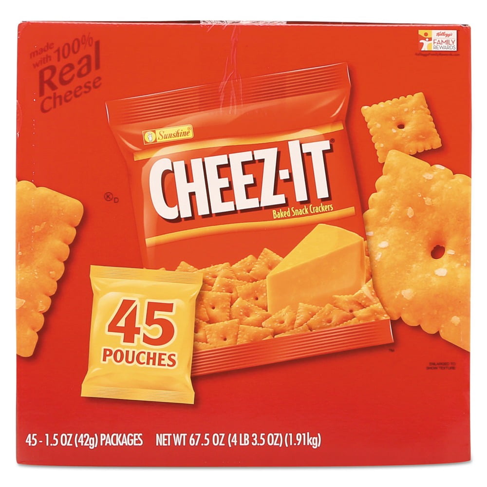 Sunshine 2410010201 1.5 oz. Pack Cheez-it Crackers - Original (45 /Carton)
