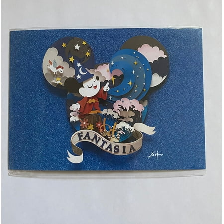 Disney Mickey Head Magic Fantasia by Fenway Fan Postcard Wonderground New