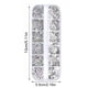 thumbnail image 3 of 12 Células 3D Nail Art Crystal Rhinestones - Multi-Tamaño Rectángulo Glitter Gems, Alto Brillo - para uñas de acrílico / gel, DIY Artesanía, Ropa y Joyería Decoración, 3 of 8
