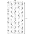 thumbnail image 2 of Boho Black White Stall Small Half Size Dorm Shower Curtain 36x72 Inch Single Narrow Herringbone Zig Zag Chevron Modern Geometric Tiny RV Decor Fabric Bathroom Set Polyester Waterproof, 2 of 6