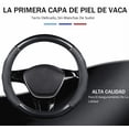 thumbnail image 4 of Funda Para Volante Fibra Carbono Cuero Vacuno Forma Redonda Modelo Negro, 4 of 4