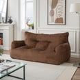 thumbnail image 7 of PamapicLife 2-Person Foam Filled Bean Bag Chair, Plush Corduroy Lazy Sofa, 7 of 7