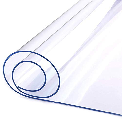 Desk Pad Mat Rectangular Plastic Table Top Protector LovePads 1.5mm Thick 24 x 60 Inches Clear Table Cover Protector Coffee Table PVC Table Pad for Writing Desk Countertop 