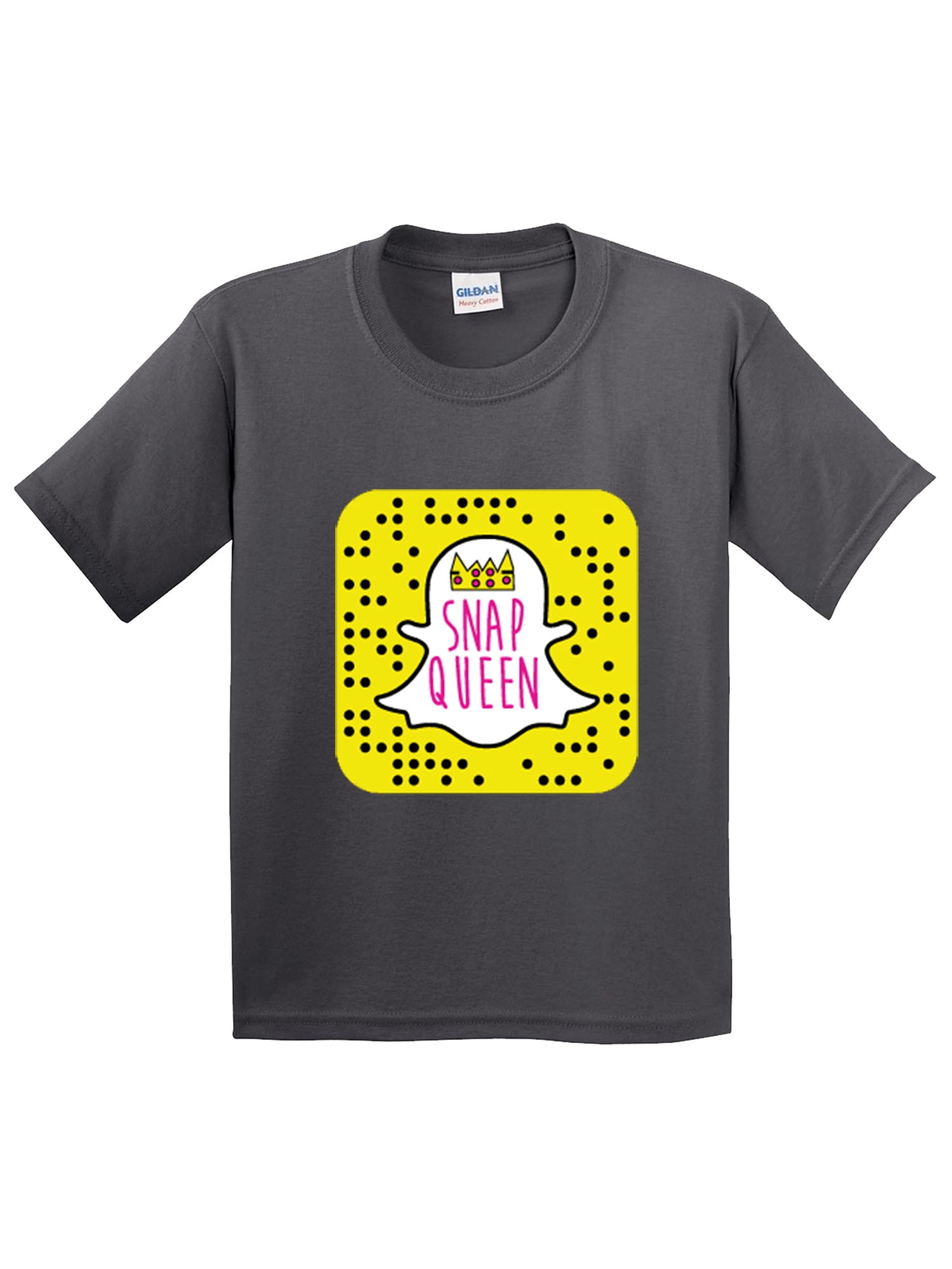 Trendy Usa Trendy Usa 376 Youth T Shirt Snap Queen Snapchat
