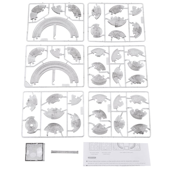 Rompecabezas de cristal 3D Jadeshay forma de Saturno 40 piezas transparente