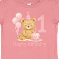 thumbnail image 4 of Inktastic Cute Teddy Bear 1st Birthday Party Boys or Girls Baby T-Shirt, 4 of 5