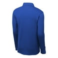 thumbnail image 6 of Yellow Rooster Men's Long Sleeve Micropique Sport-Wick Polo Shirt True Royal 4XL, 6 of 8