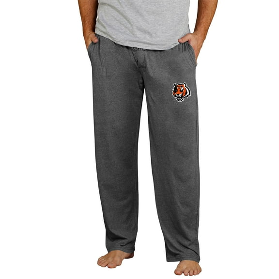 Men's Concepts Sport Charcoal Cincinnati Bengals Lightweight Quest Knit Sleep Pants