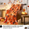 thumbnail image 2 of Halloween Blanket Spider Webs Pumpkin Ghost Spooky Blanket Gift for Girls Boys,Orange Plush Soft Halloween Throw Blanket for Couch, Bed, Sofa,Living Rooms 50"X60", 2 of 6